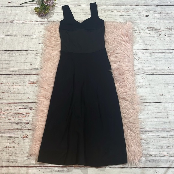 Zara knit midi dress with corset mesh insert - Picture 2 of 12
